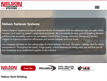Tablet Screenshot of nelsonfastenersystems.com